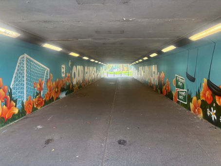 North Cardiff community mural restored after vandalism