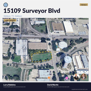 FOR SALE | 1 Acre Land Site in Addison, TX