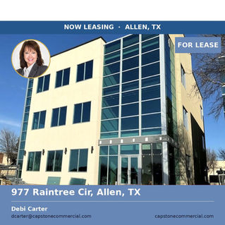 NOW LEASING in Allen, TX - 977 Raintree Circle | a standout Class A office opportunity with modern design, tons of natural light, and a prime Allen location.