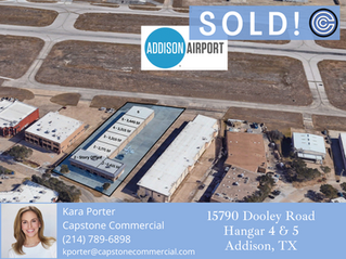 Congratulations to Kara Porter on selling two more hangars at Addison Airport.