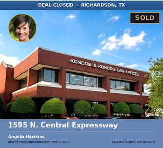 SOLD! Congratulations to Angela Hawkins on closing 1595 N Central Expressway in Richardson, TX! Another done deal right by Capstone Commercial team.