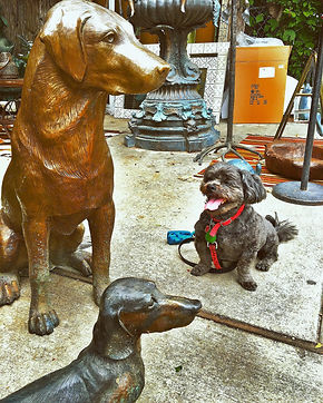 charlie and statues.jpeg