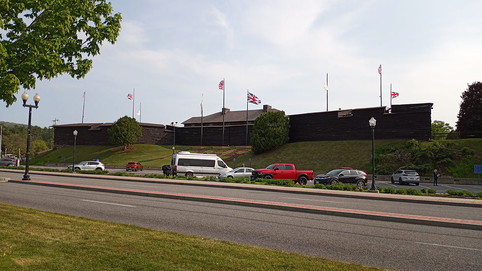 Fort William Henry in Lake George, built in 1755. Photo from Tim Dusablon.