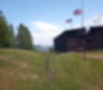 A photo of the dry moat and the Northwest Bastion, which took the heaviest damage from Montcalm's artillery during the Siege of Fort William Henry in 1757. Photo from Tim Dusablon.