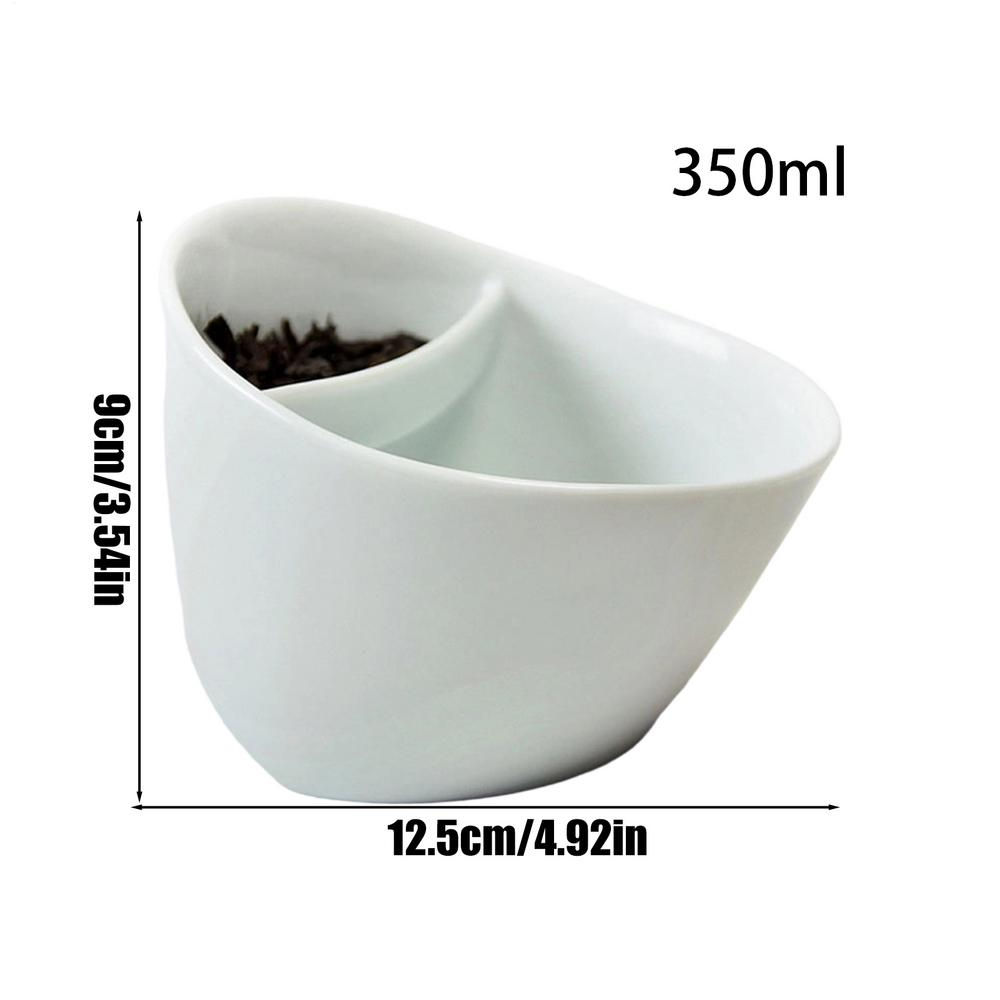 Tea Infuser Tilted Split Funny Table Decor Ceramic Mug Tea Brewer Cup for Coffee
