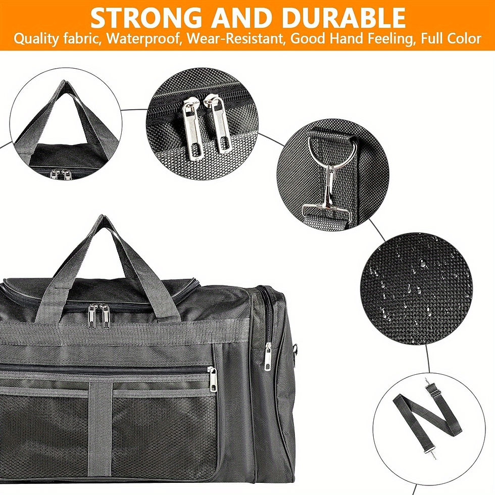 Miniatura: Sports Duffle Bag Sports Gym Bag for Women Men Waterproof Large 40L Collapsible 