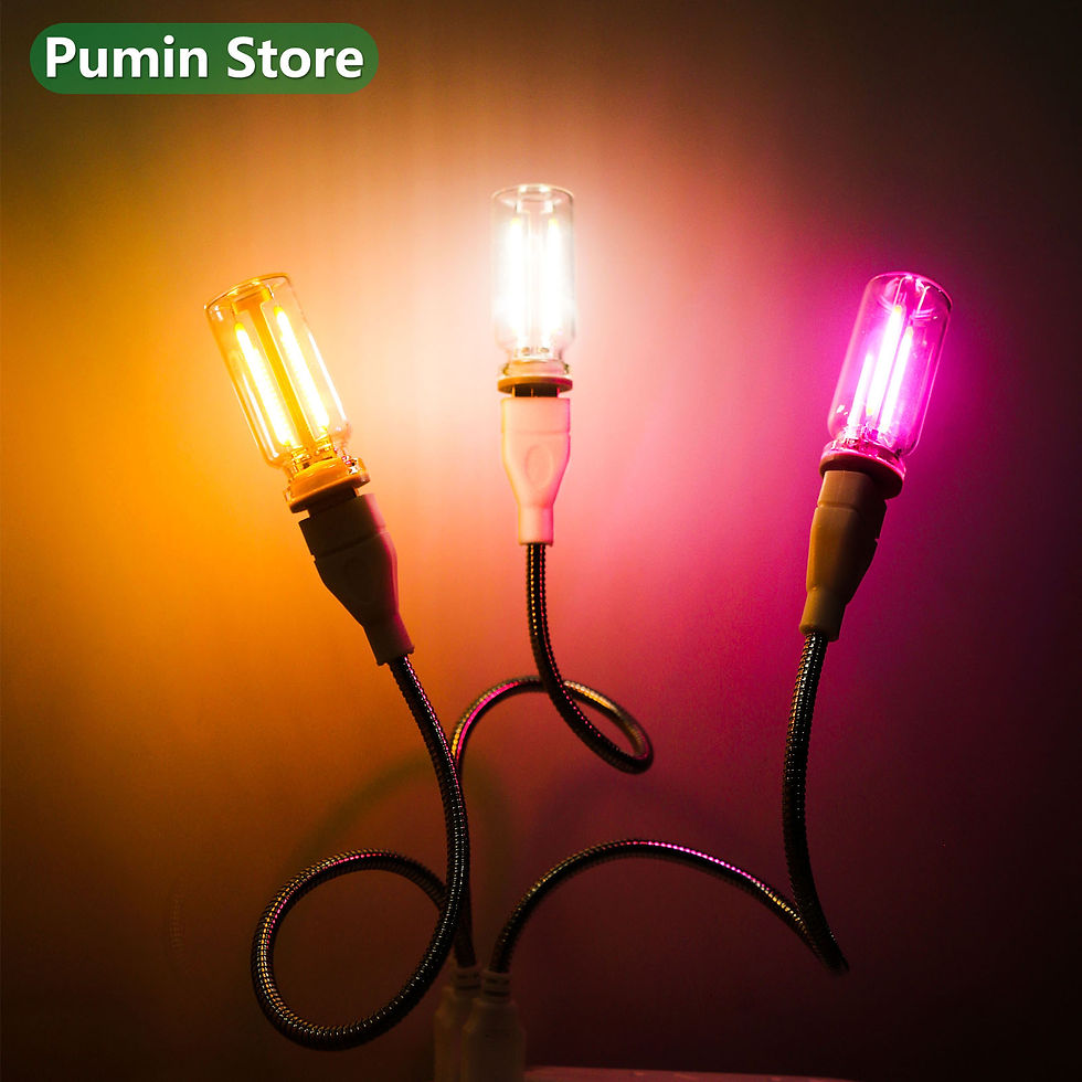 Miniatura: LED Night Light A set of Light Bulbs USB Bendable Night Light USB Metal Hose And