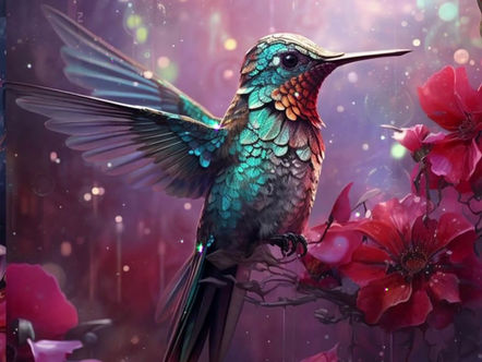 New Art - Hummingbirds … A Custom Artful Message