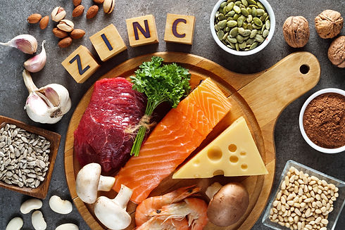 Foods High in Zinc on the table. Top view.jpg