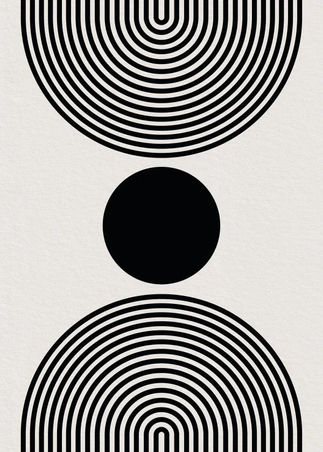 Imagen abstracta en blanco y negro que representa la idea de presencia y resonancia de marca