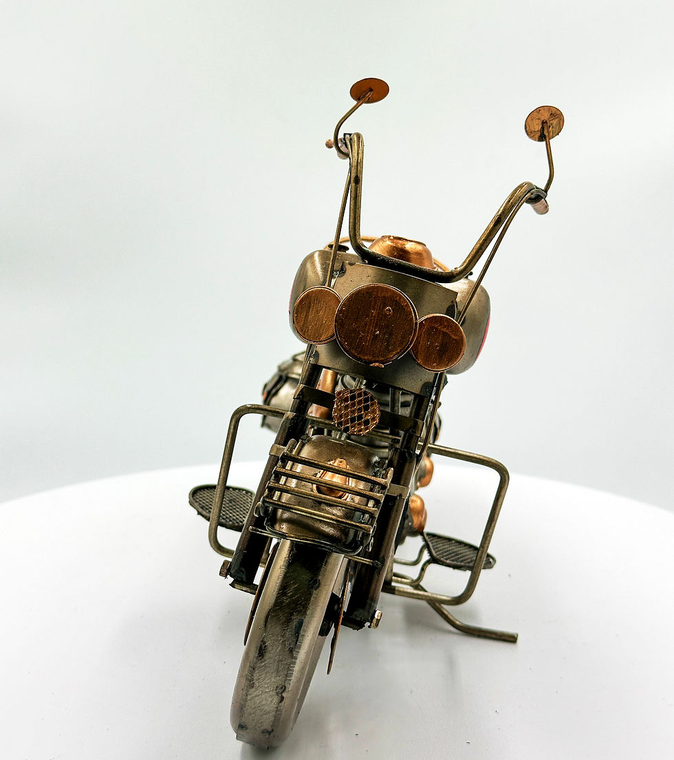 Küçük resim: Dekoratif El Yapımı Metal Motosiklet 