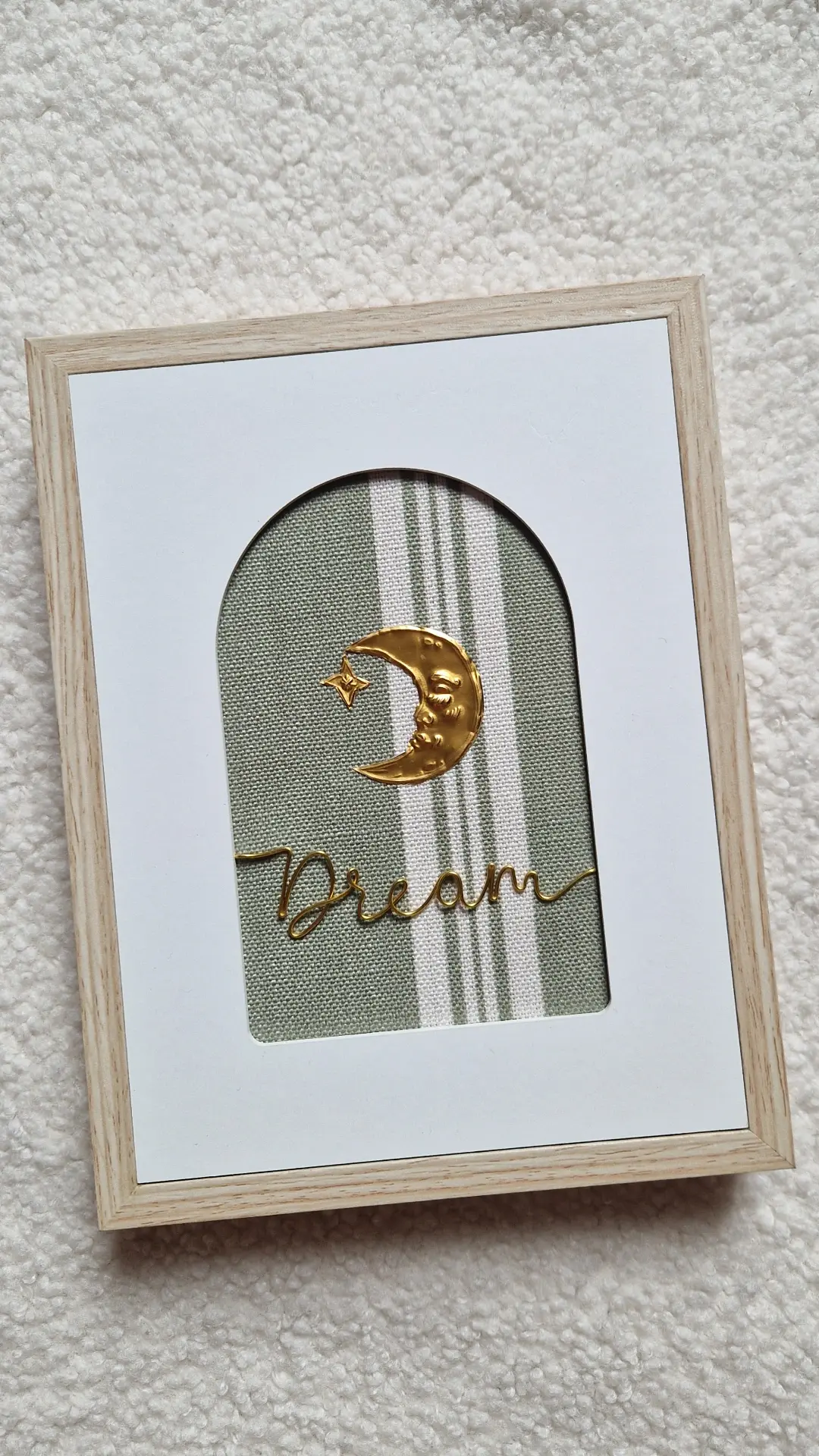 Cadre blanc profond "Dream lune" 17x22cm