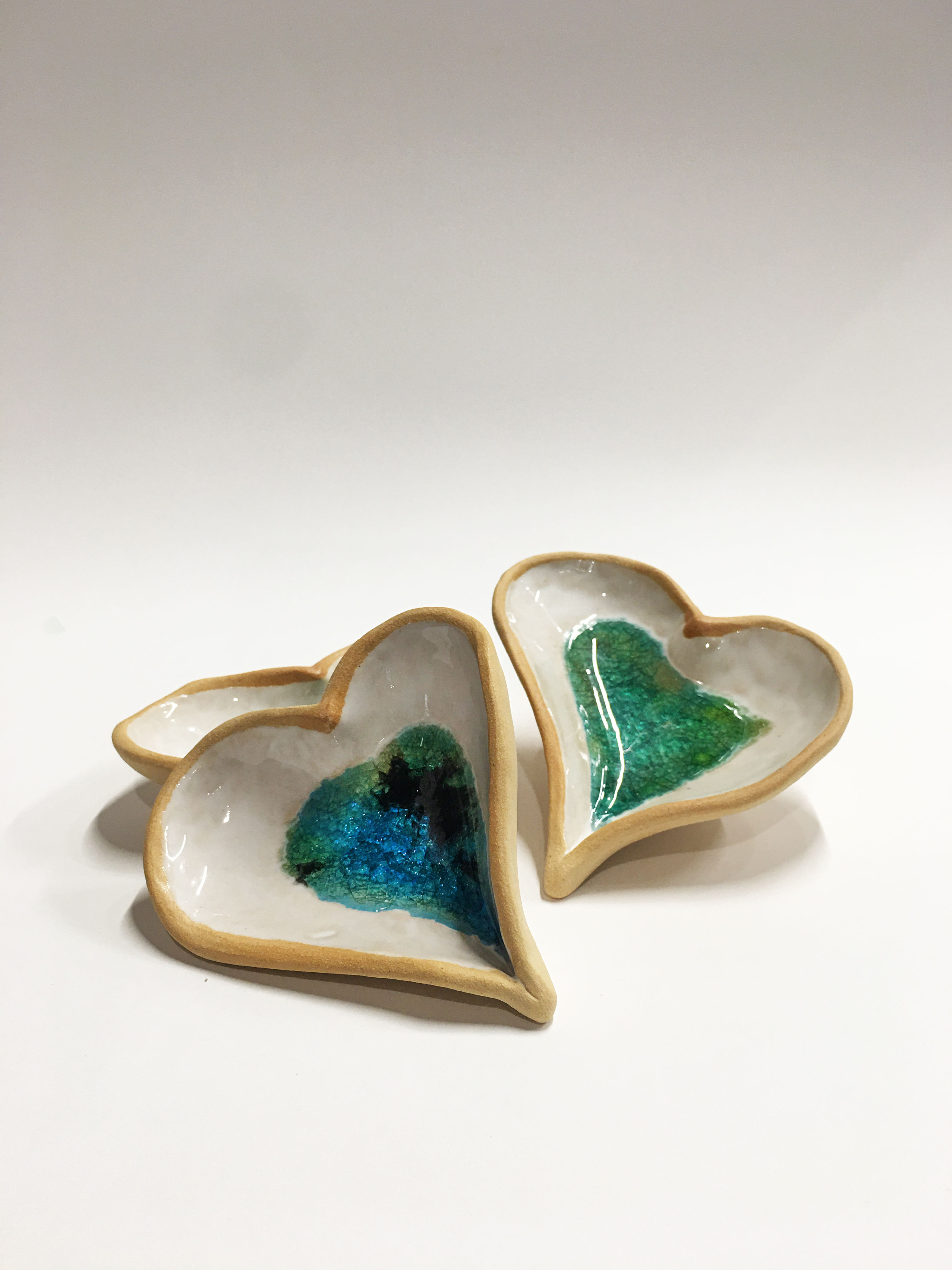 Heart Ceramic and Glass Bowl