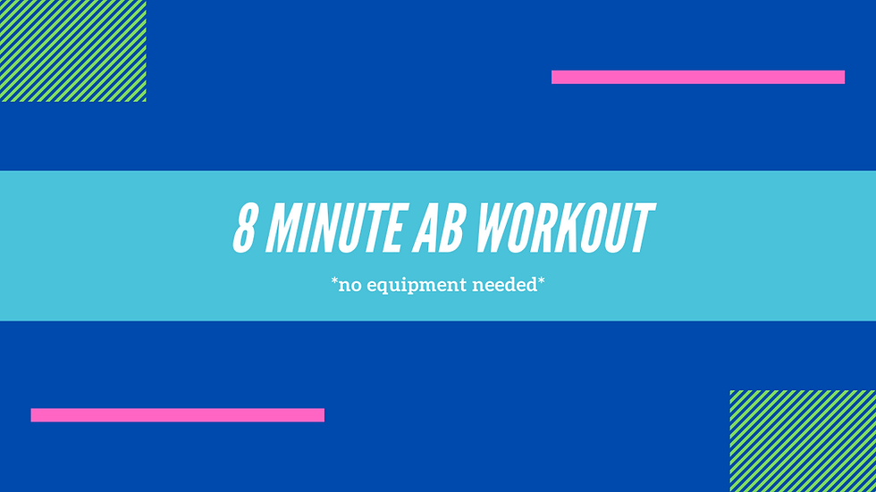 Chisel Your Abs in 8 Minutes At-Home