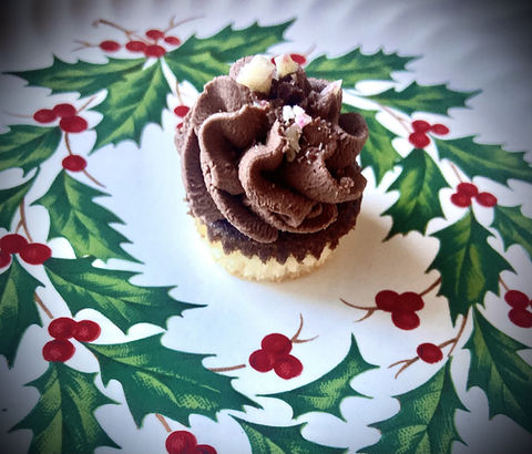Gourmet cupcake with elegant frosting swirl