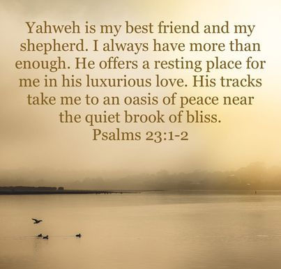 June 27, 2023 - Psalms 23:1-2