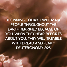 October 24, 2024 - Deuteronomy 2:25