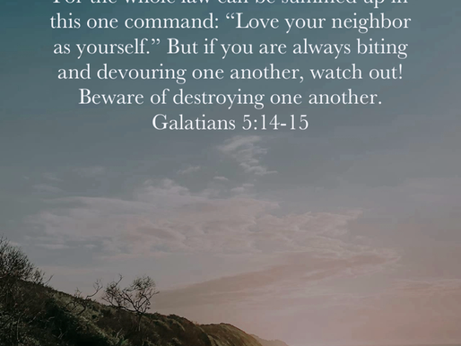 March 17, 2024 - Galatians 5:14-15