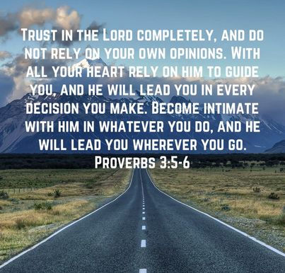 March 11, 2023 - Proverbs 3:5-6