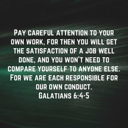 September 10, 2024 - Galatians 6:4-5