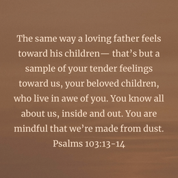 September 3, 2024 - Psalms 103:13-14