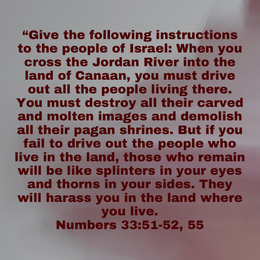 October 18, 2024 - Numbers‬ â€33‬:â€51‬-â€52‬, â€55