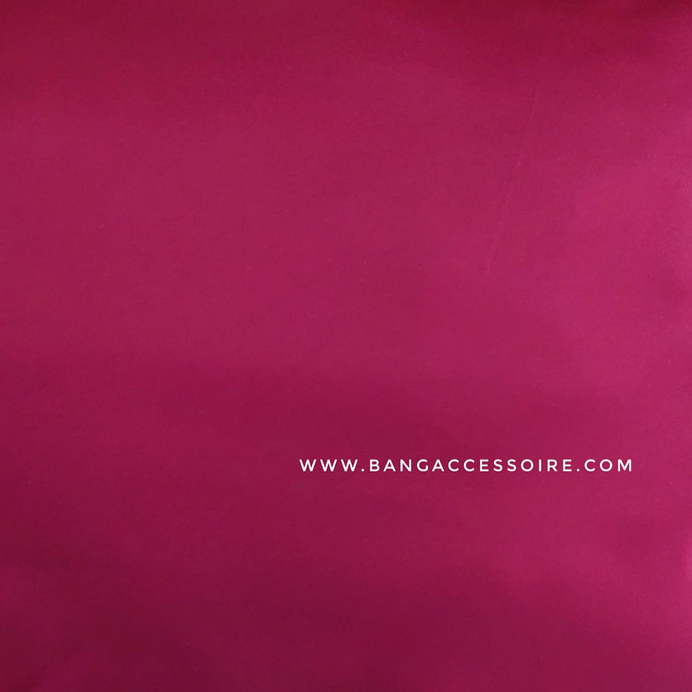 Miniature : Bonnet long en satin de soie réversible avec élastique ajustable