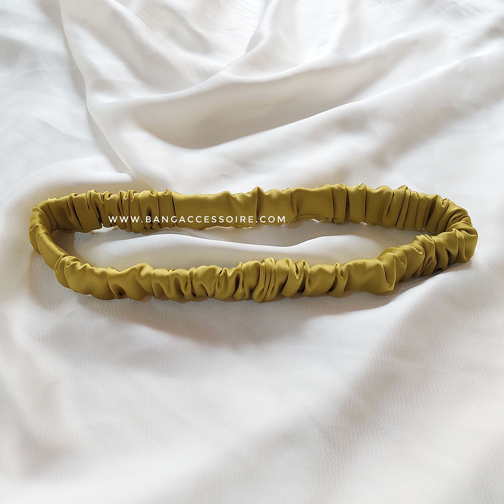 Miniature : Bandeau Skinny en Satin de soie