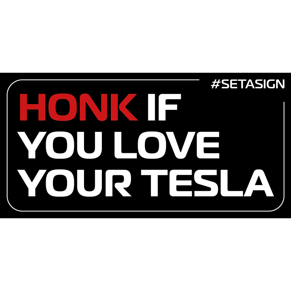 Miniaturbild: Sticker: Honk If You Love Your Tesla