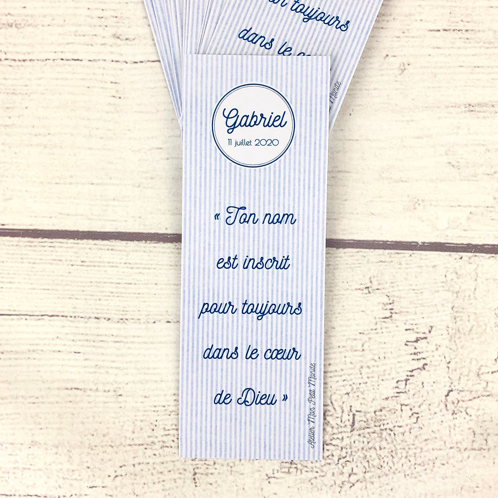 Miniature : Signets Religieux motif rayures Liberty