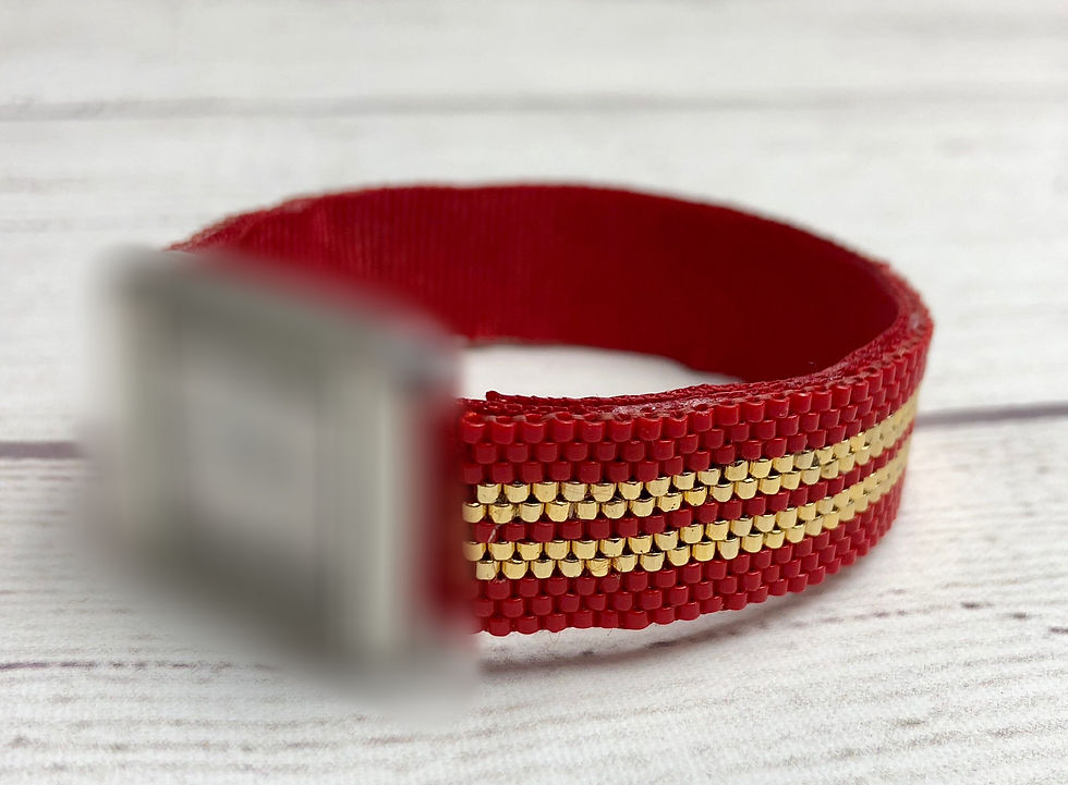 Miniature : Bracelet pour montre Poiray motif RAYURES