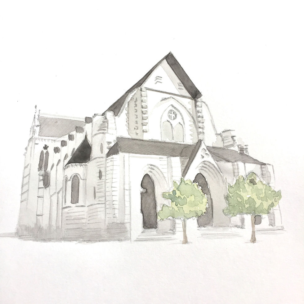 Miniature : Aquarelle maison d'après photo