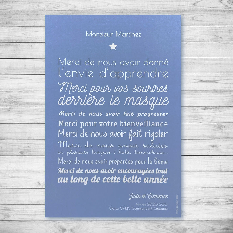 Miniature : Toile Nounou Baby sitter ou Maîtresse sur mesure, cadeau de fin d'année, école