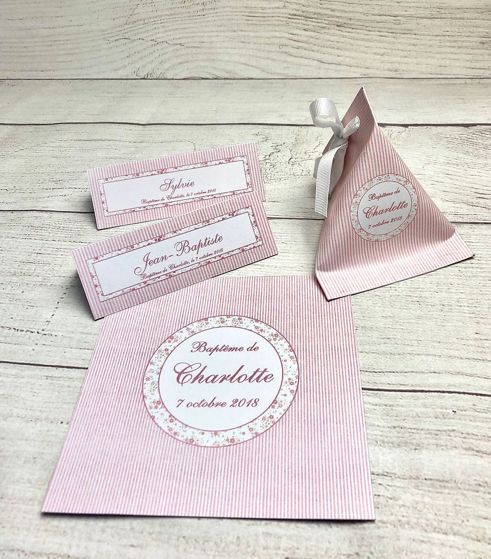 Miniature : Marque places Rayures et Liberty couleur au choix