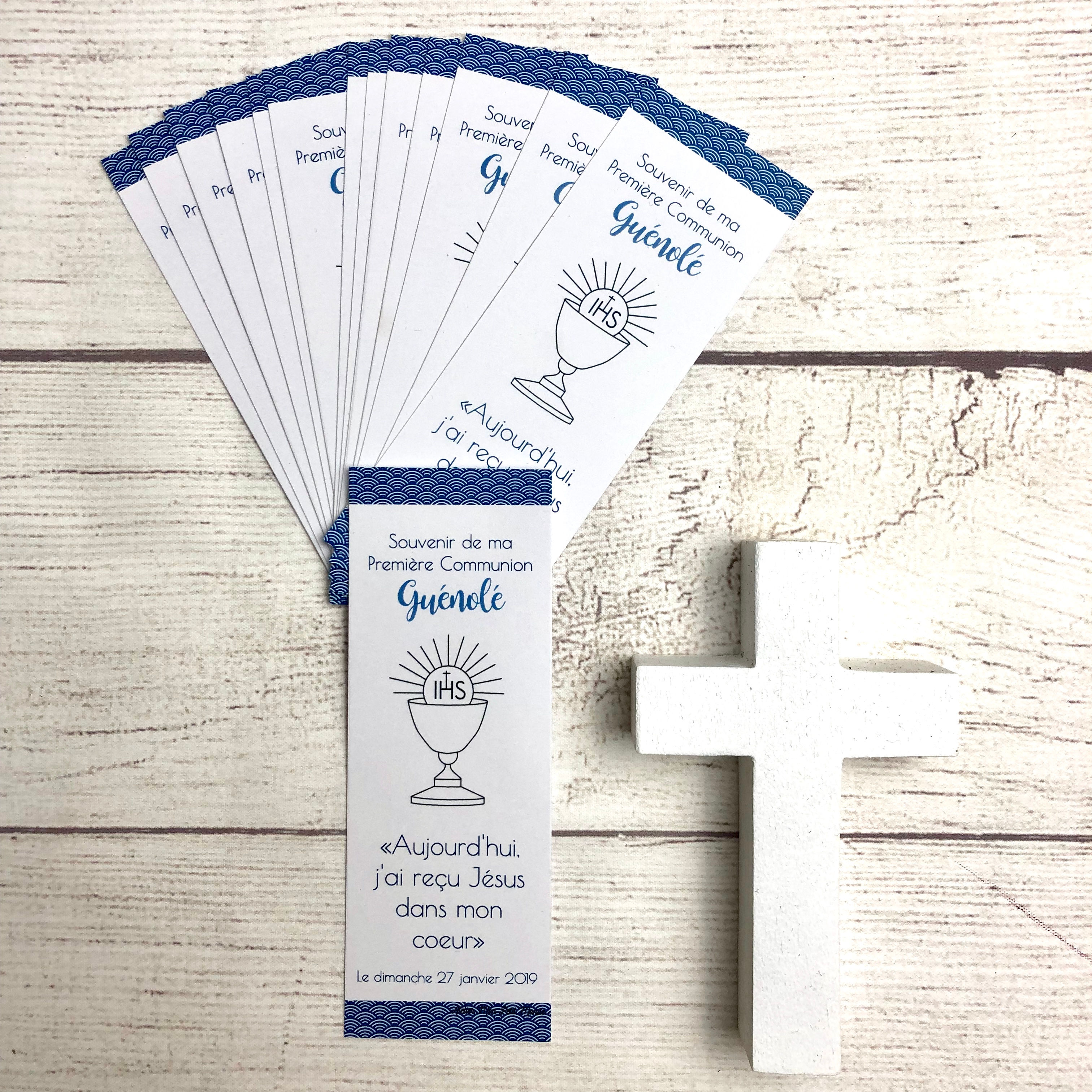 Signets Religieux Communion garçon, cadeau d'invités catho