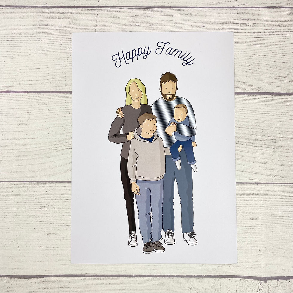 Miniature : Portrait de famille illustration