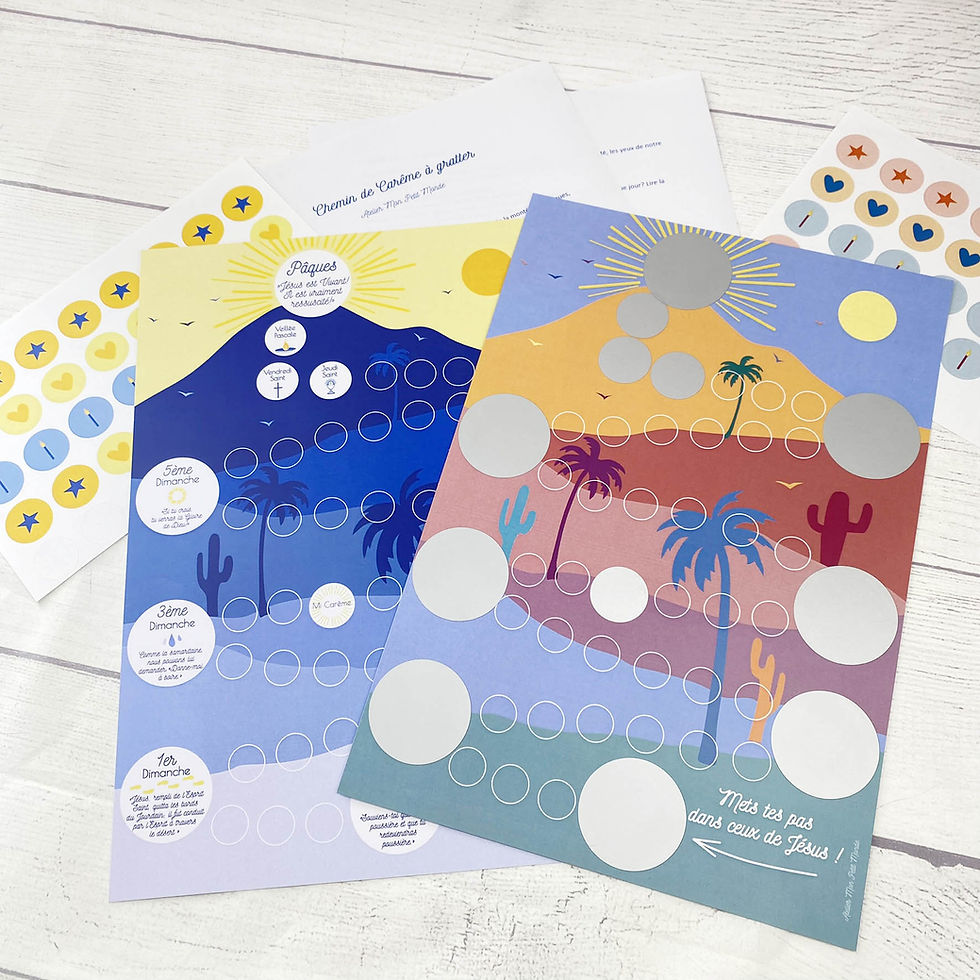 Miniature : Chemin de Carême à gratter