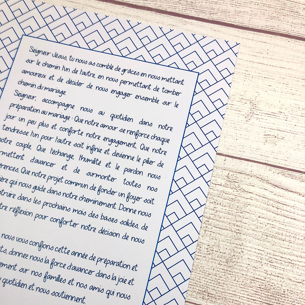 Miniature : Affiche Prière ou texte sur mesure