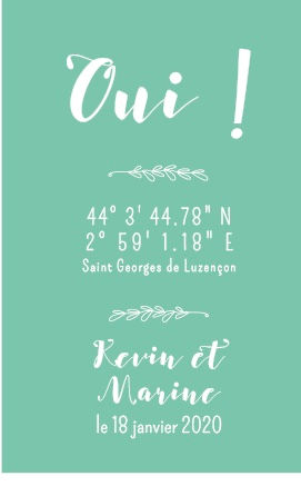 Miniature : Toile GPS - lieu de rencontre, de mariage, cadeau saint Valentin, amoureux