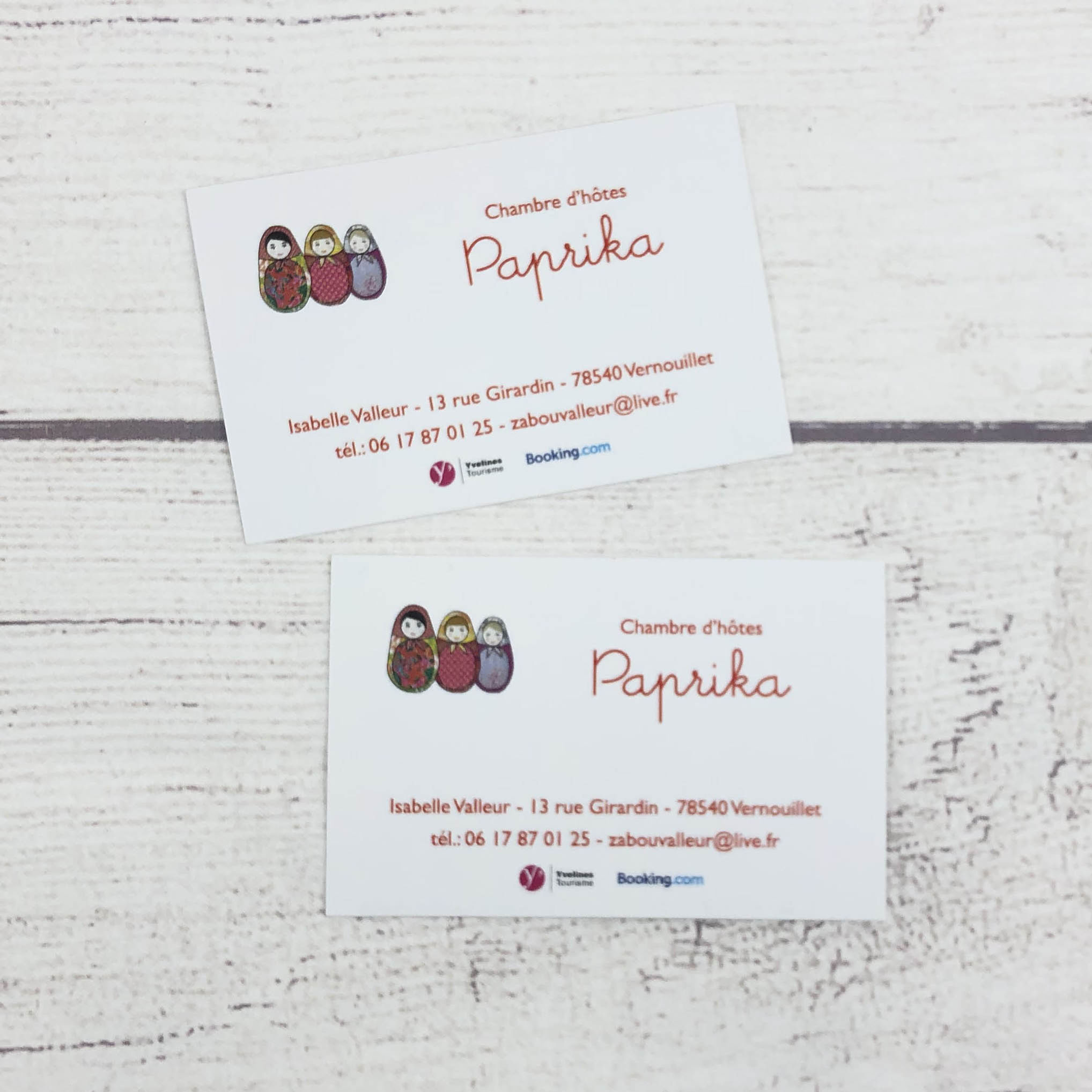 Lot de cartes de visite