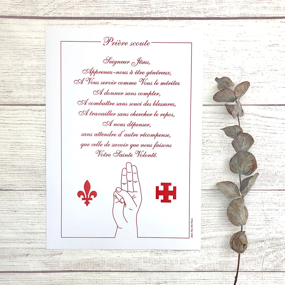 Miniature : Affiche prière ou promesse scoute