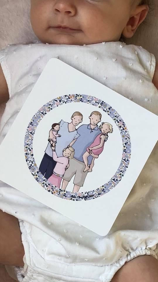 Miniature : Faire-part naissance Dessin sur mesure