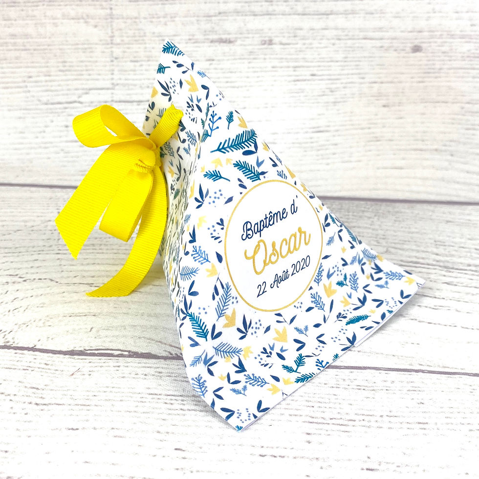 Miniature : Berlingot de dragées Palmes (couleurs au choix)