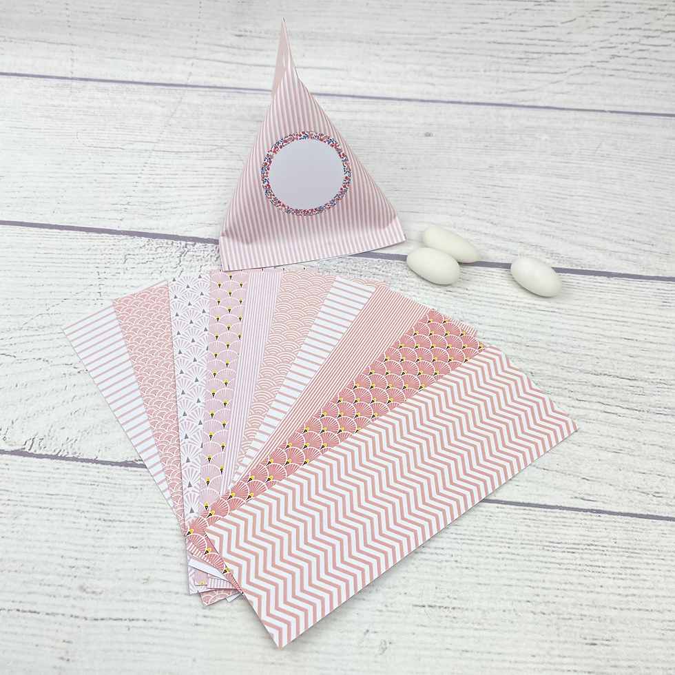 Miniature : Lot de 10 Signets religieux bleus ou roses à personnaliser