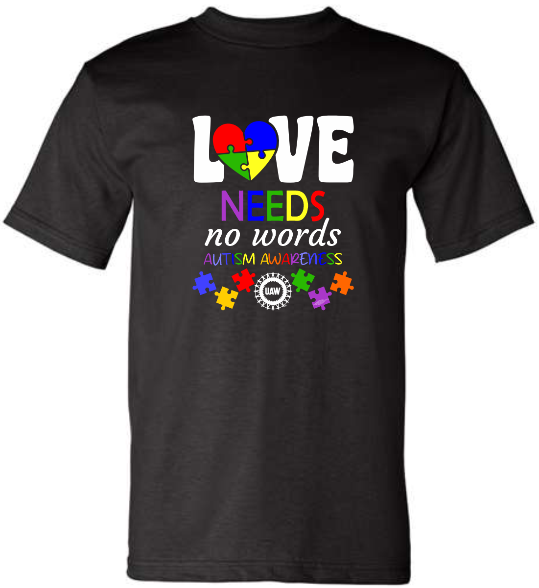 Autism Awareness (Unisex) Black T-Shirt