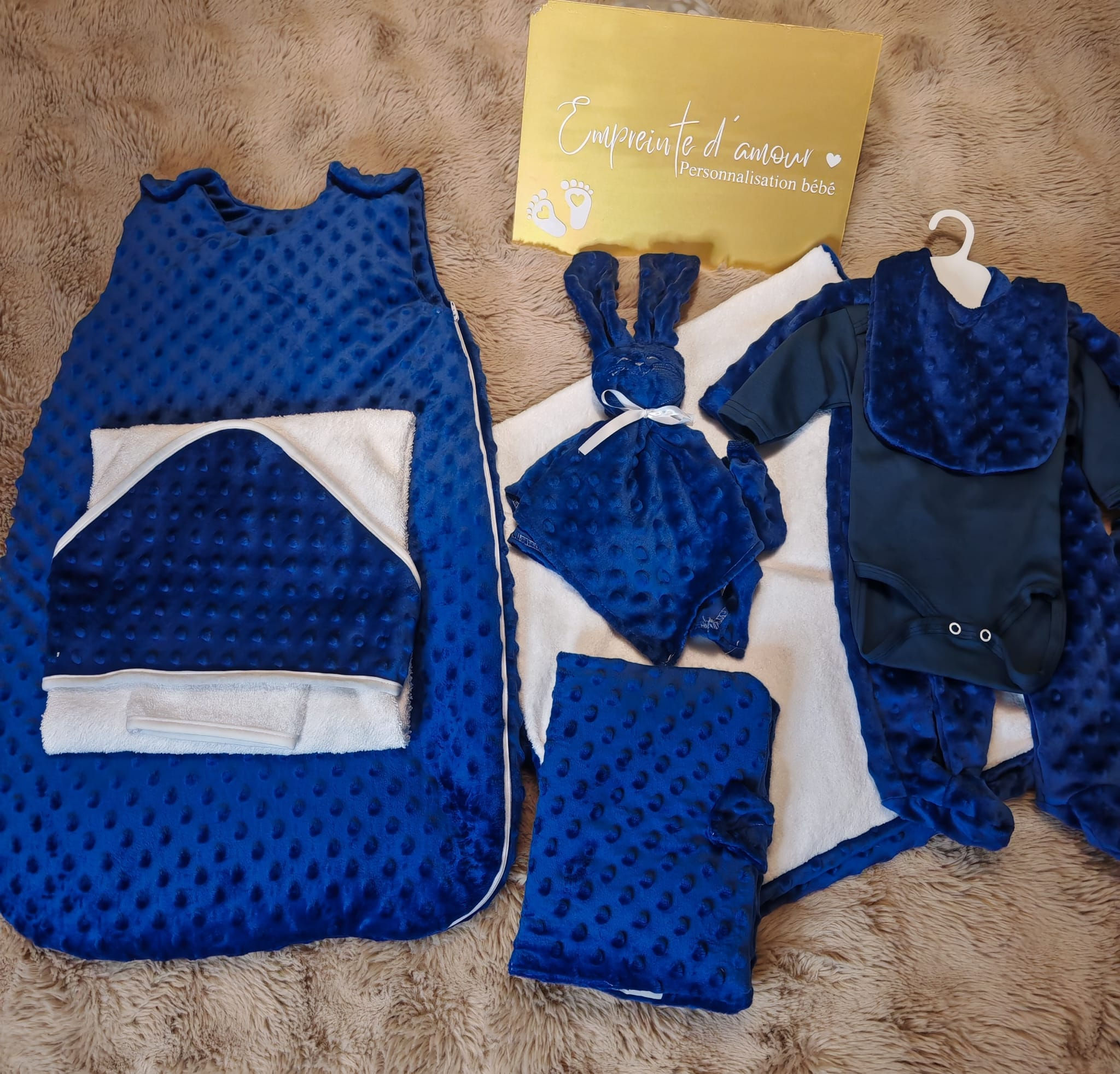 💙 Coffret Pitchoun personnalisé – Le cocon complet pour bébé