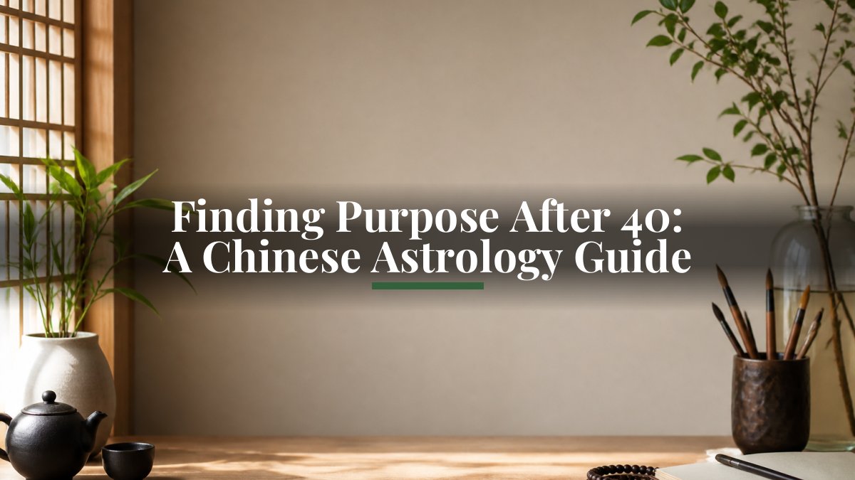 Finding Purpose After 40: A Chinese Astrology Guide