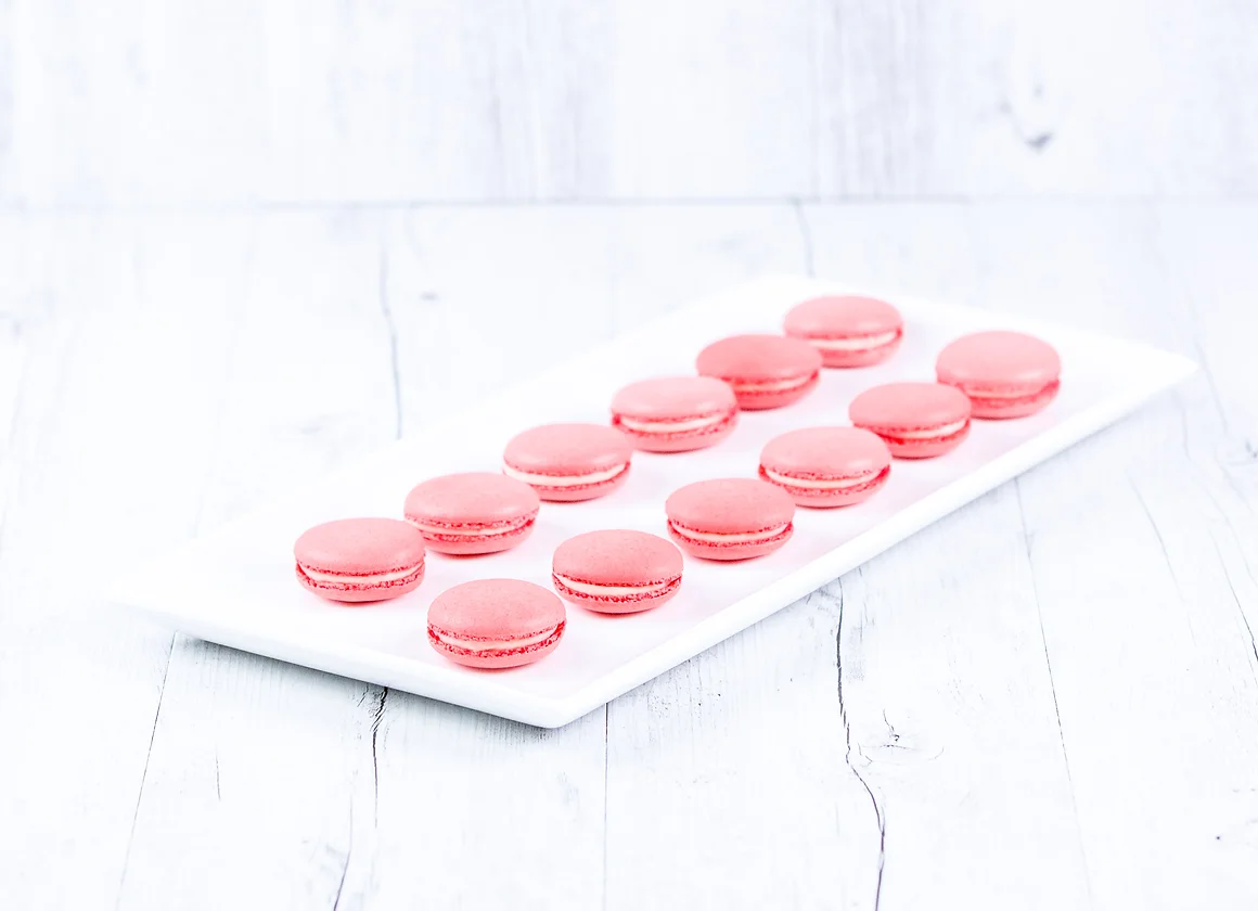 Strawberry Macarons for Valentines Day 