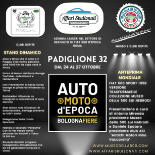 IL Museo della 500 sui Nebrodi alla fiera di Bologna