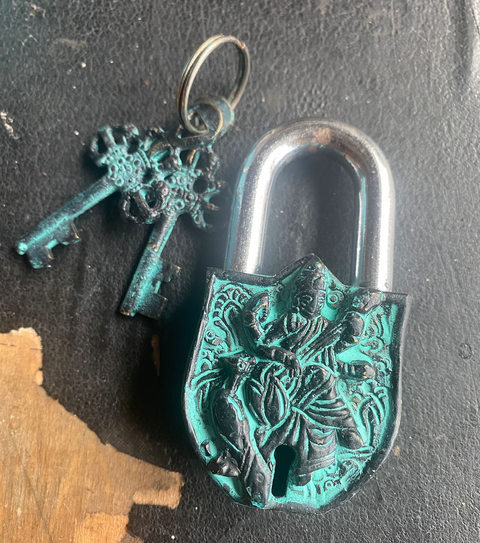 Saraswati Brass Beautiful Lock & Keys